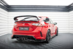 Splitter Central Traseiro (Com vertical bars) V.1 + Flaps Honda Civic Type-R Mk 11