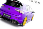 Splitter Traseiro (com barras verticais) V.1 Volkswagen Golf R Hatchback Mk8 / Mk8 Facelift - Image 6