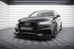 Street Pro Splitter frontal V.1 + Flaps Audi RS3 Sedan 8V Facelift