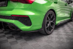 Street Pro Splitters laterais traseiros + Flaps Audi RS3 Sedan 8Y