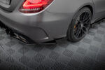 Street Pro Splitters laterais traseiros + Flaps Mercedes-AMG C63 Sedan / Estate W205 Facelift