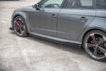 Racing Durability Difusores de embaladeiras laterais + Flaps Audi RS3 8V Sportback