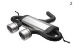 VOLKSWAGEN GOLF VI, GOLF V R32, SCIROCCO 3 SPORTS EXHAUST MUFFLER EXHAUST - Image 3