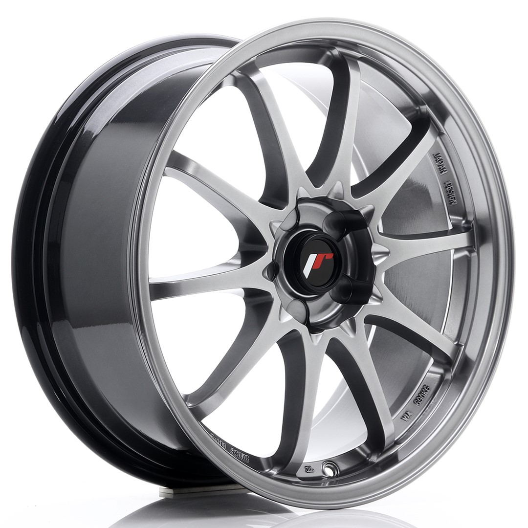 33795_0_24493 JR Wheels JR5 18x8 ET35 5H BLANK Hyper Black - Image 1