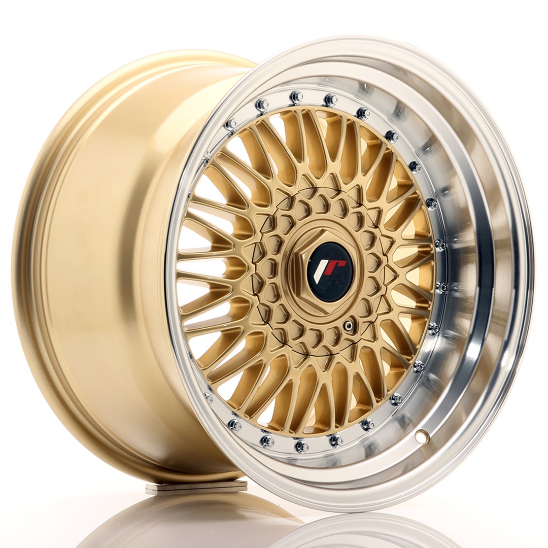 34576_0_23636 JR Wheels JR9 17x10 ET20 BLANK Gold w/ Machined Lip - Image 1