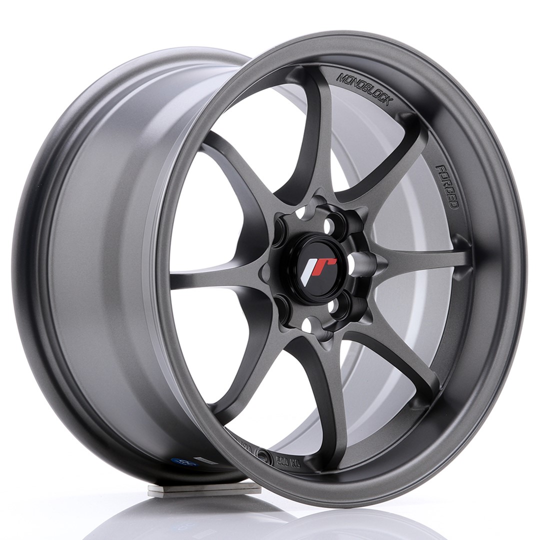 34644_0_23473 JR Wheels JR5 15x8 ET28 4x100 Matt Gun Metal - Image 1