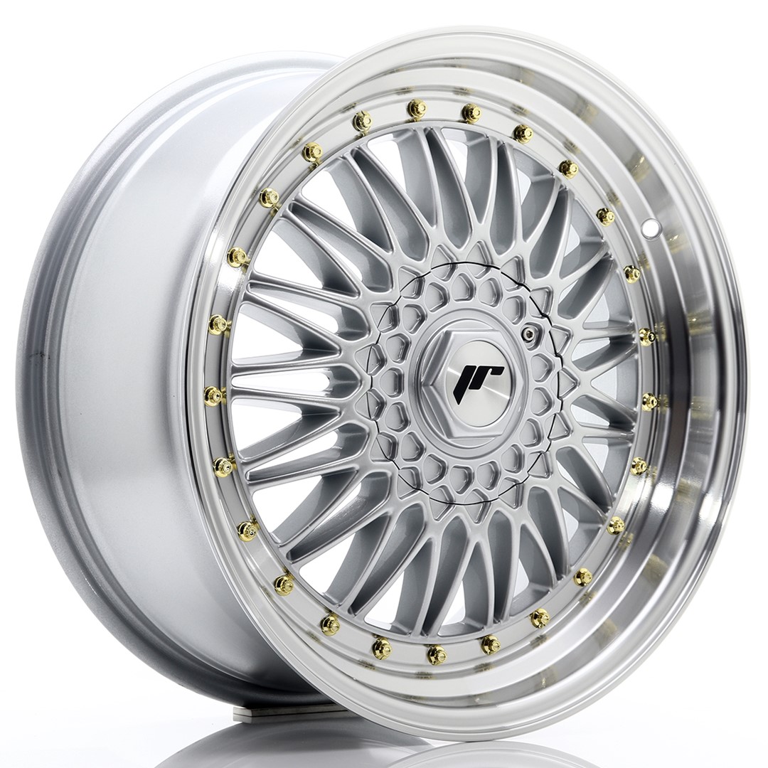41238_0_26332 JR Wheels JR9 18x8 ET35 5x112/120 Silver w/ Machined Lip - Image 1