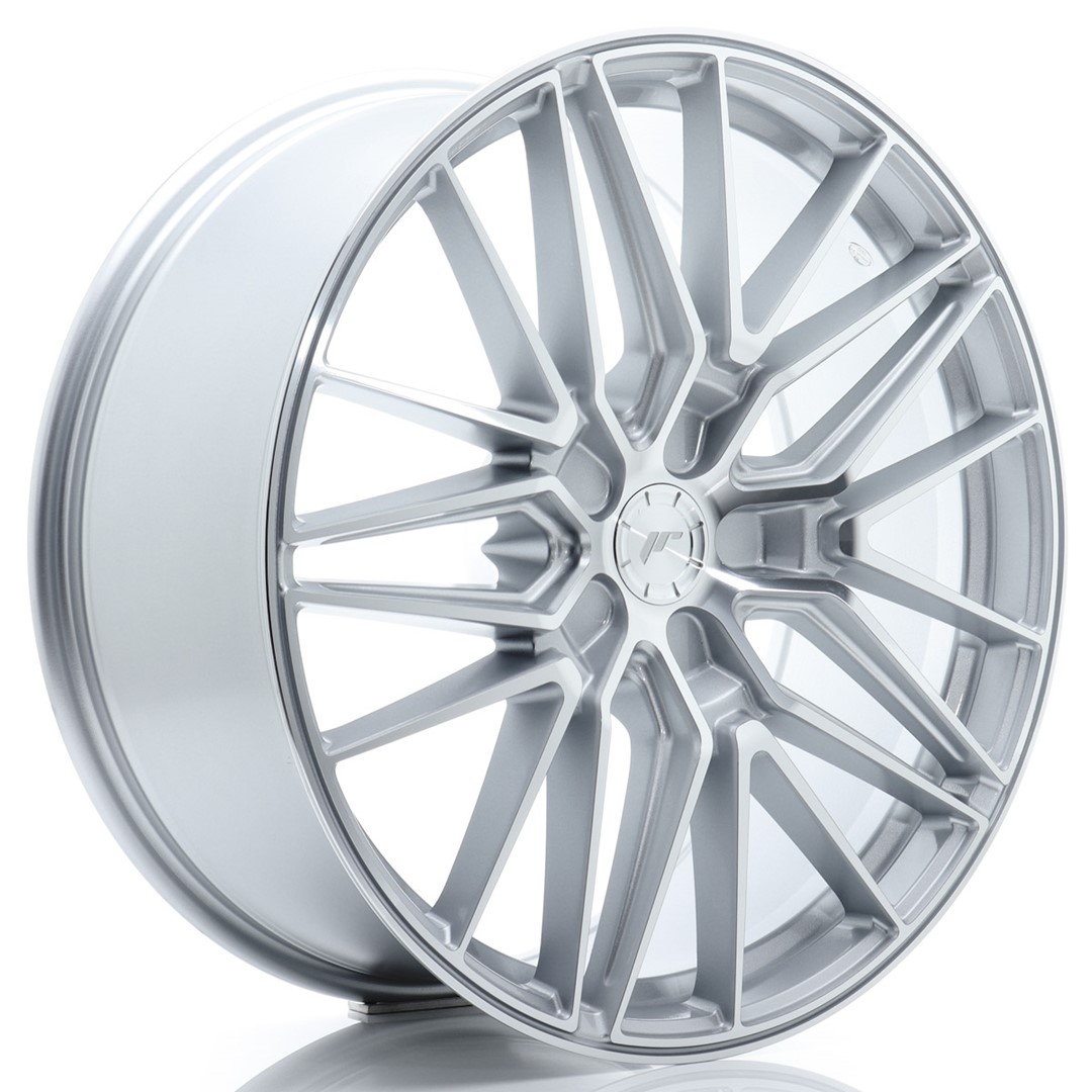 41726_0_29619 JR Wheels JR38 21x9 ET10-52 5H BLANK Silver Machined Face - Image 1