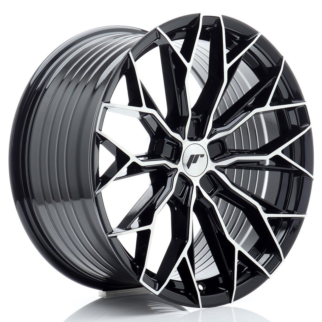 46246_0_35758 JR Wheels JR49 19x9 ET20-40 5H BLANK Gloss Black Machined Face - Image 1