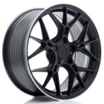 JR Wheels JR51 18x8 ET20-45 5H BLANK Satin Black w/ Machined Lip