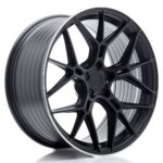 JR Wheels JR51 20x10 ET20-45 5H BLANK Satin Black w/ Machined Lip