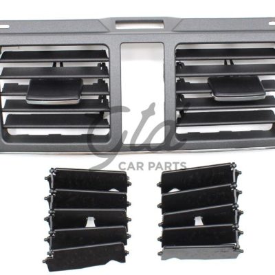 Ventilação Central Frontal Cinza Escuro Mercedes-Benz Classe C W204 2007-2011 C/ Recorte p/ Botões