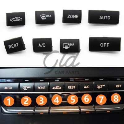 Conjunto de 8 Botões Módulo Ar Condicionado Mercedes-Benz Classe E W207 W212 2009-2016