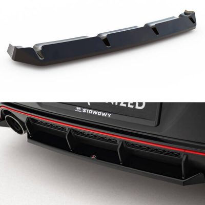 Central Rear Splitter for Hyundai Veloster N Mk2