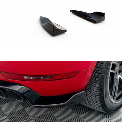 Rear Side Splitters V.2 Porsche Macan GTS / Sport Design Mk1 Facelift