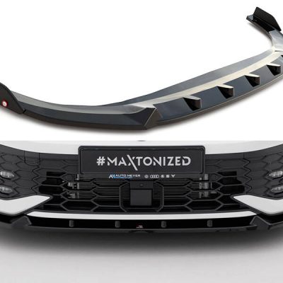 Front Splitter V.2 + Flaps Volkswagen Golf GTI / GTE / R-Line Mk8 Facelift