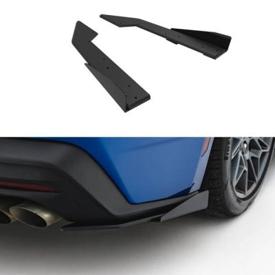 Street Pro Rear Side Splitters + Flaps Ford Mustang GT Mk7