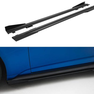 Street Pro Side Skirts Diffusers + Flaps Ford Mustang GT Mk7
