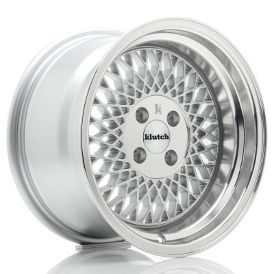 Klutch SL1 15x8,5 ET17 4x100 Silver w/ Machined Lip