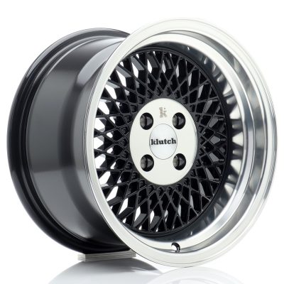 Klutch SL1 15x8,5 ET17 4x100 Gloss Black w/ Machined Lip