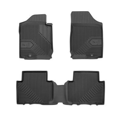 PACK 4 TAPETES BORRACHA NO.77 KIA CARENS III 2006-2013