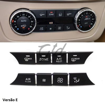 Conjunto de 8 Botões Módulo Ar Condicionado Mercedes-Benz ML GL GLS W166 W292 2012-2019 Versão E