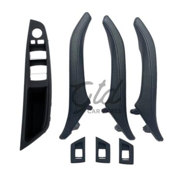 KIT Puxadores Pretos BMW Série 5 F10 F11 F18 2010-2017 C/ Esp. Rebatível
