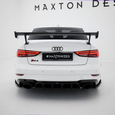 Carbon Spoiler With External Brackets Uprights Audi A3 / A3 S-Line / S3 / RS3 Sedan 8V / 8V Facelift