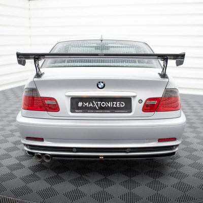 Carbon Spoiler With External Brackets Uprights BMW 3 Coupe E46