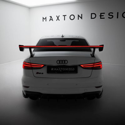 Carbon Spoiler With External Brackets Uprights + LED Audi A3 / A3 S-Line / S3 / RS3 Sedan 8V / 8V Facelift