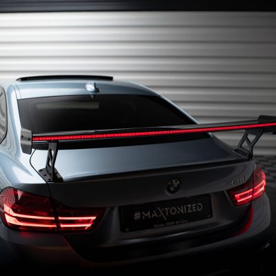 Carbon Spoiler With External Brackets Uprights + LED BMW 4 F32 / 4 F32 M-Pack Coupe