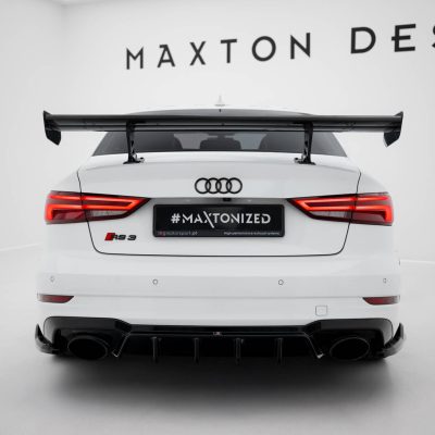 Carbon Spoiler With Internal Brackets Uprights Audi A3 / A3 S-Line / S3 / RS3 Sedan 8V / 8V Facelift