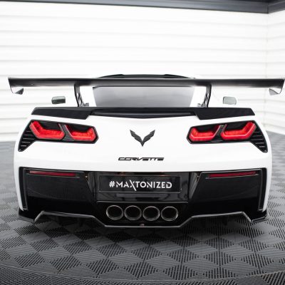 Carbon Spoiler With Internal Brackets Uprights Chevrolet Corvette Stingray / Grand Sport C7