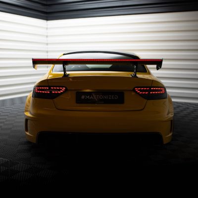 Carbon Spoiler With Internal Brackets Uprights + LED Audi A5 Coupe 8T