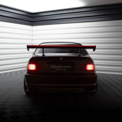 Carbon Spoiler With Internal Brackets Uprights + LED BMW 3 Coupe E46