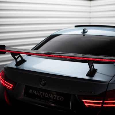 Carbon Spoiler With Internal Brackets Uprights + LED BMW 4 F32 / 4 F32 M-Pack Coupe