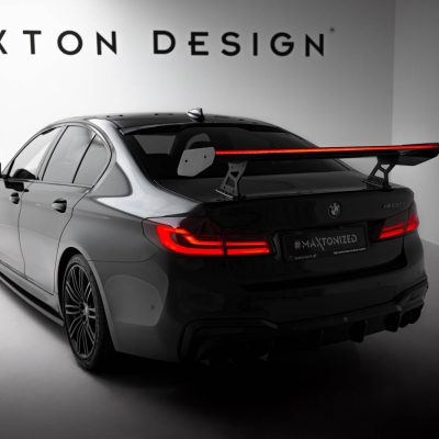 Carbon Spoiler With Internal Brackets Uprights + LED BMW 5 / M5 Sedan G30 / F90