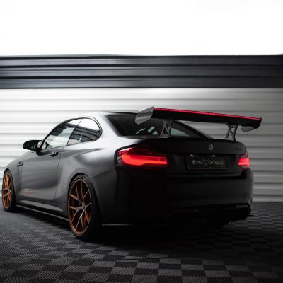 Carbon Spoiler With Internal Brackets Uprights + LED BMW M2 F87 / 2 / 2 M-Pack F22