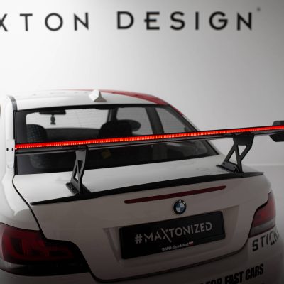 Carbon Spoiler With Internal Brackets Uprights V.1 + LED BMW 1 M E82