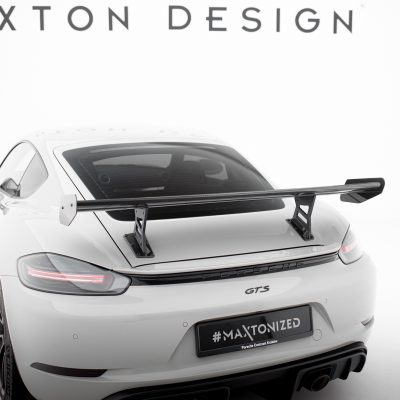 Carbon Spoiler With Internal Brackets Uprights V.1 Porsche 718 Cayman  982c