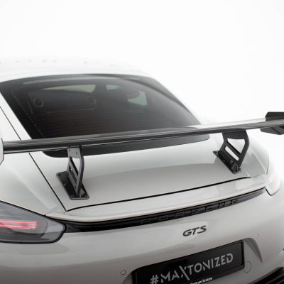 Carbon Spoiler With Internal Brackets Uprights V.2 Porsche 718 Cayman 982c