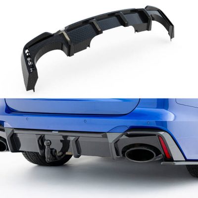Prepreg Carbon Fiber Rear Diffuser Audi RS6 C8  (version with towbar)