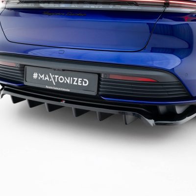 Rear Splitter (with vertical bars) Porsche Taycan Turbo S Mk1