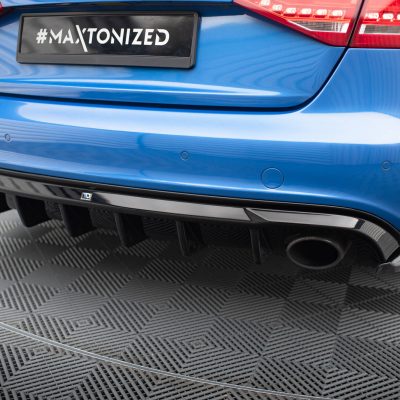 Rear Valance Audi A4 S-Line Sedan / Avant B8 (Version with single exhaust tips on both sides)