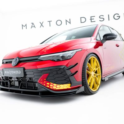 Street Pro Front Splitter + Flaps Volkswagen Golf GTI Clubsport Mk8 Facelift