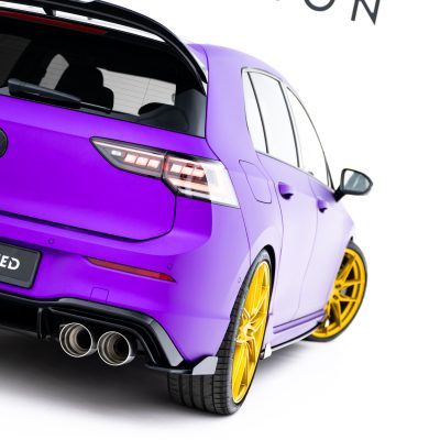 Street Pro Rear Side Splitters V.2 + Flaps V.2 Volkswagen Golf R Mk8 / Mk8 Facelift