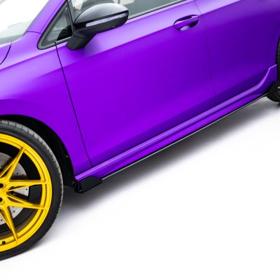 Street Pro Side Skirts Diffusers + Flaps Volkswagen Golf R Mk8 / Mk8 Facelift